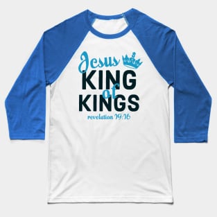 Jesus King Bible Revelation 19:16 Bible Verse Baseball T-Shirt